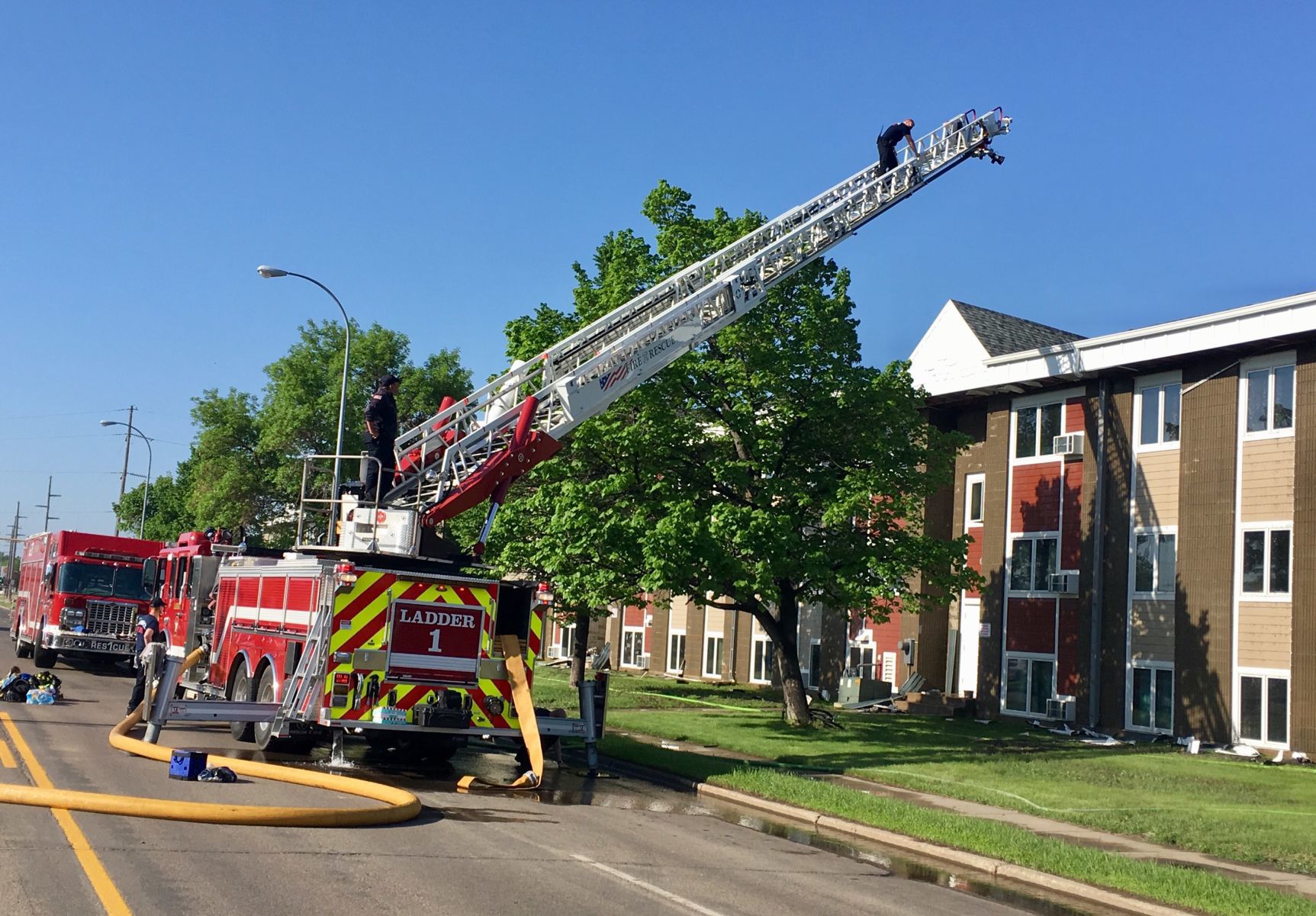 Apartment fire